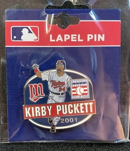 NEW KIRBY PUCKETT MINNESOTA TWINS HALL OF FAME INDUCTION 2001 LAPEL PIN - Picture 1 of 3