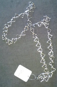 FREE PEOPLE SILVER COLOURED HEART NECKLACE 21'' - Picture 1 of 1