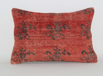 16''x24'' Turkish Kilim Pillow Cover Sofa Rug Decorative Handmade Cushion Cover - Image 1 of 4