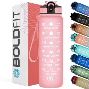 Boldfit Sipper Water Bottle Pink Color, 1 Liter Capacity - Picture 1 of 8
