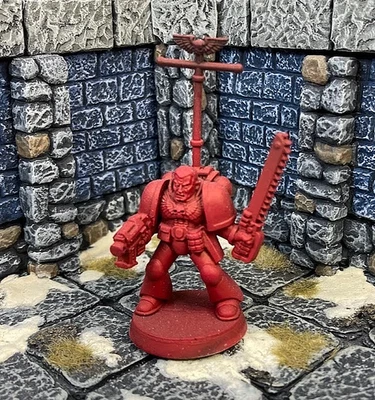 2nd Ed. 40K SPACE MARINE FIRSTBORN SERGEANT Monopose oldhammer 1993 GW OOP AX25 - Image 1 of 2