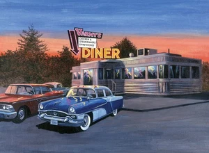 Painting By Numbers 50s Diner - Picture 1 of 1