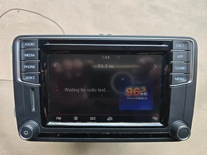18-19 VOLKSWAGEN PASSAT CD RADIO APP DISPLAY SCREEN R-LINE OEM # 5C0035200D - Picture 1 of 21