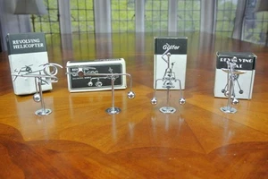 Revolving Balancing Mobile HELICOPTER Airplane GOLFER Boat Vintage 1980s Motion - Picture 1 of 1