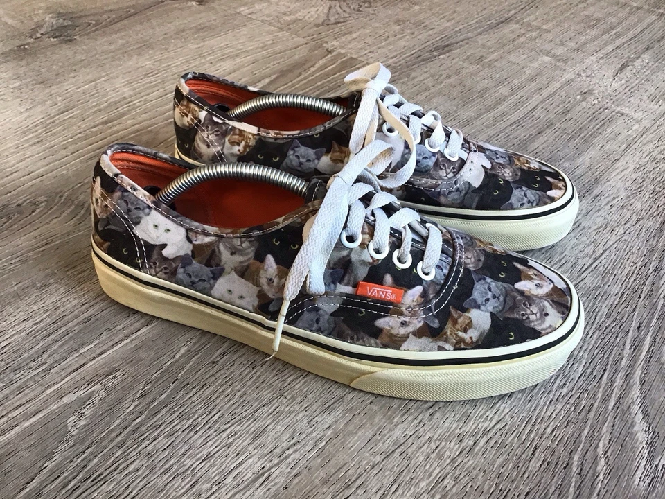 Tenis unisex con cordones estampados VANS ASPCA gatos gatitos para mujer talla 8 para hombre 6,5 Foto 1 de 4