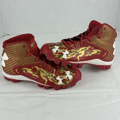 Under Armour Highlight Deception Football Cleats Red Camo Youth 6Y 38.5 - Image 1 of 4