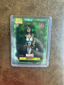 2024 Topps Chrome Marvel Sapphire Jackpot Green Sapphire /99 - Picture 1 of 2