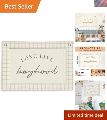 Bandera colgante de pared para niños decoración baby shower habitación de niño 30x20 Foto 1 de 4