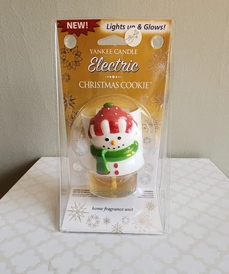 YANKEE CANDLE NAVIDAD GALLETA ELÉCTRICA FRAGANCIA ILUMINA Muñeco de Nieve Plugin NUEVO Foto 1 de 4
