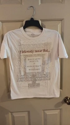 VTG Harry Potter Boys Hogwarts School Of Witchcraft Shirt Size Large - Image 1 of 3