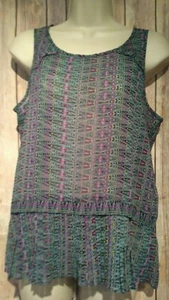NWT American Eagle Women's Semi Sheer Sleeveless Top Blouse Size Small  - Picture 1 of 6