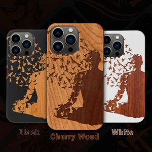 Yoga 2 Wood Phone Case iPhone 15/14/13 Pro/Max/Mini Samsung S21/22/23 L - Picture 1 of 13