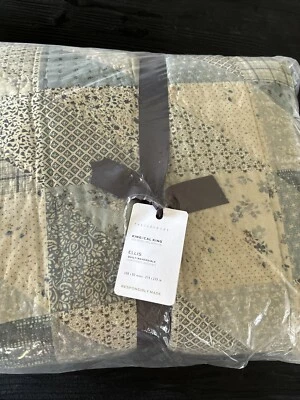 Pottery Barn Ellis Reversible American Patchwork Quilt Blue King Cal King NWT - Image 1 of 4