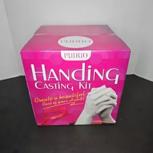 DIY Plaster Hand Mold Keepsake Sculpture Casting Kit Wedding Anniversary Couples - Picture 1 of 5