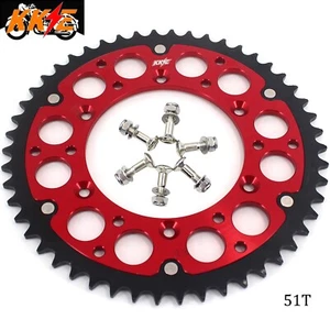 KKE 51T Rear Sprocket For Suzuki 98-08 RM 250 RMZ 450 DRZ400/E/S 400SM 2005-2022 - Picture 1 of 10