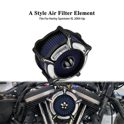 Spike Air Cleaner Filter Blue Intake For Harley Sportster 48 72 883 1200 04-2022 - Image 1 of 4