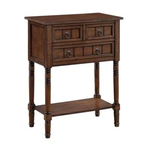 Convenience Concepts Console Table 23.75" L, Dark Oak Standard Rectangle Wood - Picture 1 of 6