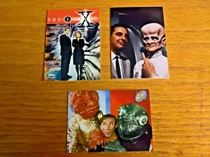Promo promotional trading cards x3 X-Files, Lost in Space, Outer Limits SF - Picture 1 of 2