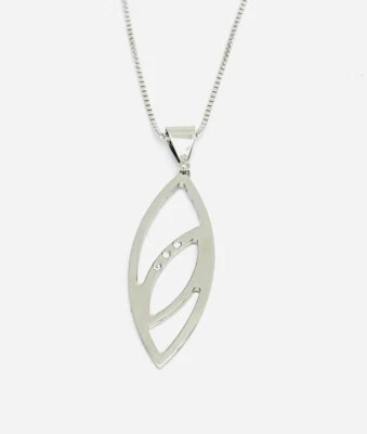 Collana Donna Argento Pendente Zirconi _ARC005 - Immagine 1 di 2