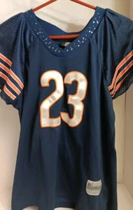 Devin Hester Chicago Bears Jersey Womens Large NFL Football Blue Studded *read* - Picture 1 of 8