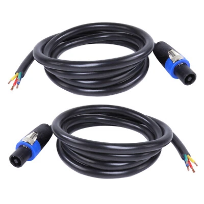 2pcs 6 Feet Speakon Cable with Open End 4 Conductor Wire, Chuchero Cabinet Wire - Image 1 of 4
