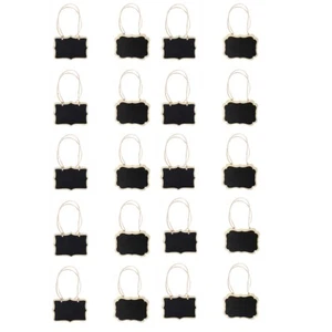 20PCS Blank Wooden Hanging Label with Rope Unfinished Wood Slice Gift Tags6913 - Picture 1 of 6