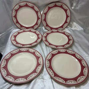 Set 6 Johnson Brothers Farmhouse Chic (Bauernhofküken) rosa Speiseteller - Bild 1 von 9