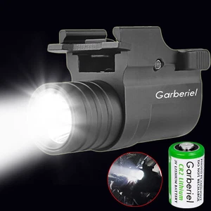 Powerful Tactical LED Gun Flashlight Pistol Rifle Rail Mount Hunting Torch Light - Picture 1 of 21