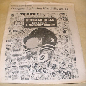 Buffalo Bills 1980 Season A Souvenir Edition - Courier Express January 4, 1981 - Picture 1 of 7