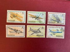 RHODESIA 1978 USED AVIATION WRIGHT FLYER BLERIOT VICKERS VIMY VIKING CHOOSE 1