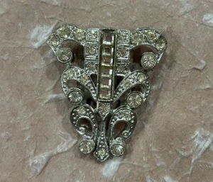 Art Deco Rhinestone Ladies Dress, Scarf, Shoe Clip Women’s Vintage Accessories - Picture 1 of 6