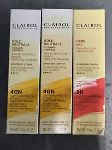 Clairol Permanent Hair Color Premium Creme Deep Condition 100% Gray Coverage - Picture 1 of 2
