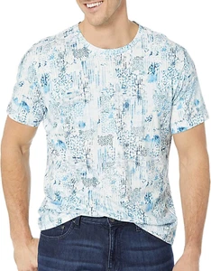 Robert Graham Pastel Watercolor Geo printed Men's S Small sz Tshirt NWT - Picture 1 of 3
