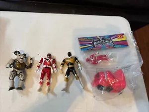 Lote MCD Mighty Morphin Power Rangers RED RANGER con APE NINJAZORD y otras figuras - Imagen 1 de 5