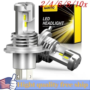 2/4X AUXITO H4 HB2 LED Headlight bulb Conversion Kit High/Low Beam W/Fan 12000LM - Picture 1 of 31