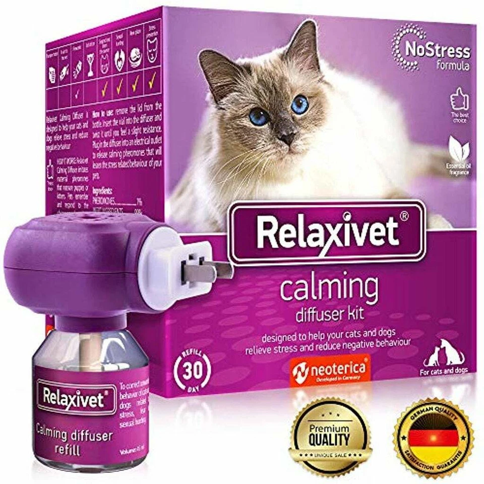Relaxivet Calming Diffuser Kit + Refill, Anti-Anxiety Treatment for Dogs & Cats  - Image 1 of 4