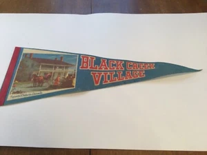 VINTAGE BLACK CREEK VILLAGE TORONTO CANADA  FELT PENNANT - Picture 1 of 4