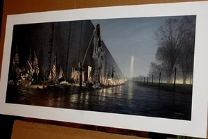 In The Line of Duty by Rod Chase Vietnam Veterans Memorial Military History  - Picture 1 of 6