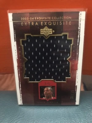 2003-04 Upper Deck Exquisite Steve Francis Extra Exquisite Jersey #’d 75 - Image 1 of 2