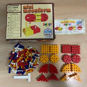 Juego de construcción vintage de mosaico Smoby Mini Mosaform + instrucciones en caja - Imagen 1 de 8