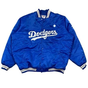 Vintage Majestic Authentic LA Dodgers Satin Bomber Varsity Jacket Men's 3XL - Picture 1 of 13