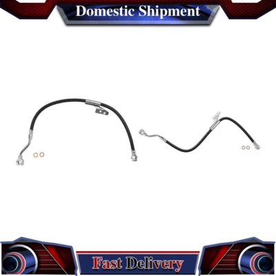 Manguera de freno de línea de freno delantera 2 piezas para Chevrolet C1500 1988 1989 1990 Foto 1 de 4