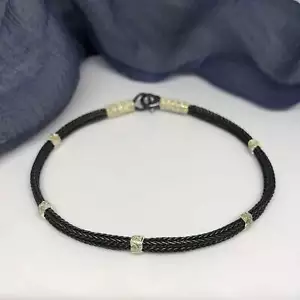 Hand-Woven Silver Bracelet, Size 8'', Forever - Picture 1 of 5
