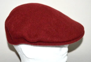 KANGOL NEW WOOL 504 HAT FLAT HAT NEWSBOY RED MEDIUM BRITAIN NEW W/ TAGS - Picture 1 of 4