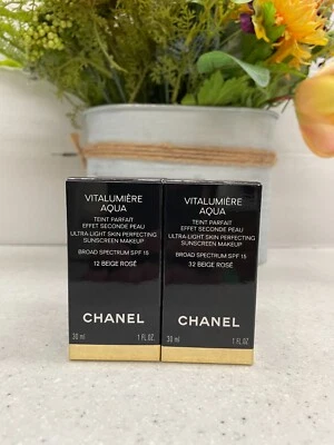 CHANEL VITALUMIERE AQUA Ultra-Light Skin Perfecting Sunscreen (You Pick) NIB - Image 1 of 3