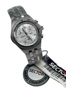 SECTOR 975 CHRONO ETA 251.471 STEEL UNISEX WATCH NEW OFFER SWISS MADE - Picture 1 of 4