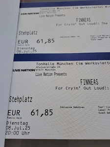 2 x FINNEAS - TOUR TICKETS | TONHALLE MÜNCHEN 08.07.25 | STEHPLATZ - Bild 1 von 1