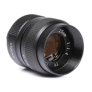 Television TV Lens/CCTV Lens for C Mount Camera 25mm F1.4 for NEX FX M4/3 N1 BLA - Picture 1 of 9