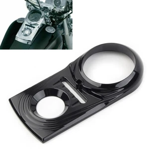 Guarnizione copri inserto cruscotto nero per Harley Softail FLSTC Street Glide FXDWG - Foto 1 di 8