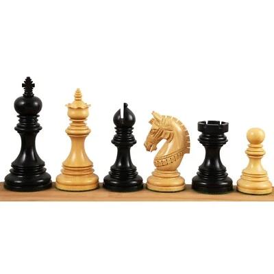 4.1" Stallion Staunton Luxury Chess Pieces Set - Triple Weighted Ebony Wood - Image 1 of 4